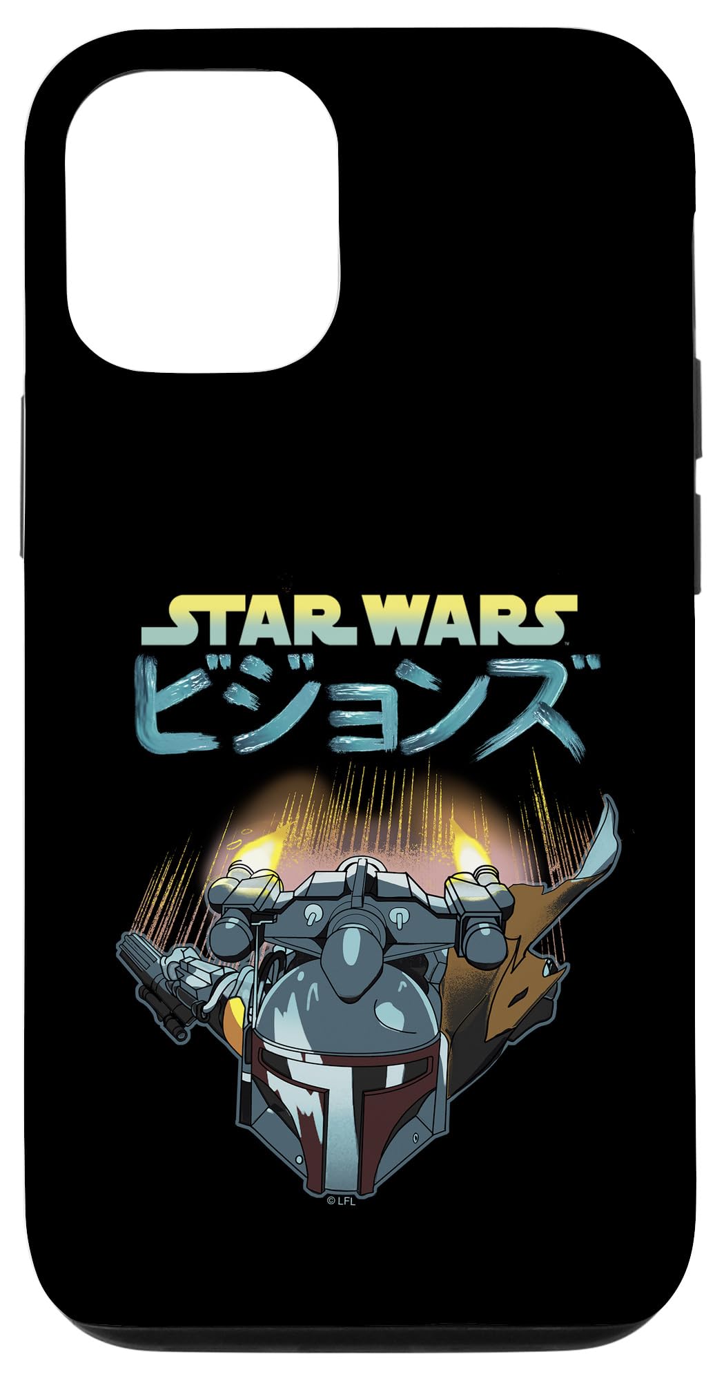 Amazon.com: Star Wars Visions Boba Fett Jetpack Anime Logo Case